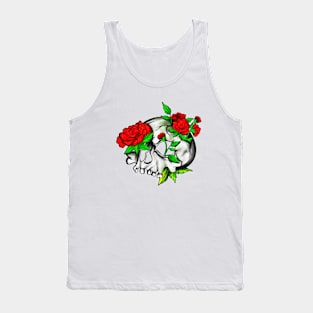 Goblincore - Skull with roses Tank Top